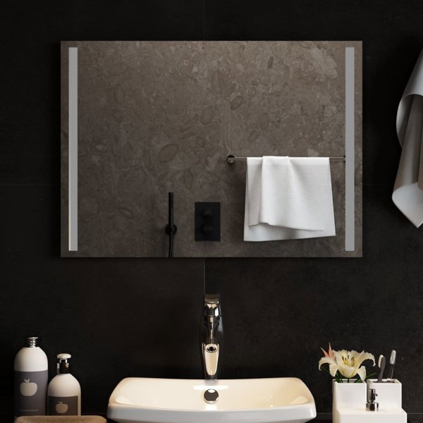 lustro vidaXL lustro lazienkowe z LED 70x50 cm