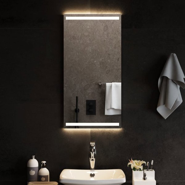 vidaXL Καθρέφτης μπάνιου με LED, 40x80 cm