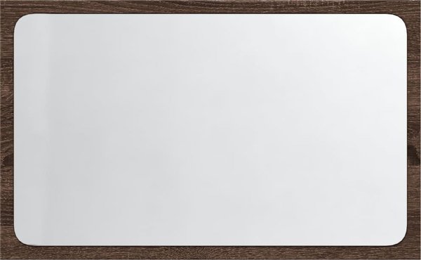 vidaXL Επιτοίχιος καθρέφτης μπάνιου με LED καφέ δρυς 60x8,5x38 cm