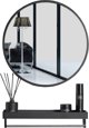 Leobert lustro z polka 60cm czarne