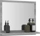 vidaXL Καθρέφτης μπάνιου, γκρι δρυς σονόμα, 40x10,5x37 cm