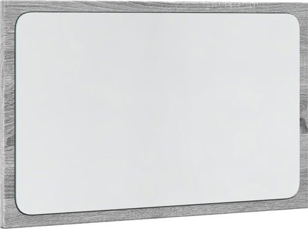 vidaXL Καθρέπτης μπάνιου με LED, γκρι δρυς Sonoma, 60x8,5x38 εκ.