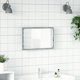 vidaXL Καθρέπτης μπάνιου με LED, γκρι δρυς Sonoma, 60x8,5x38 εκ.