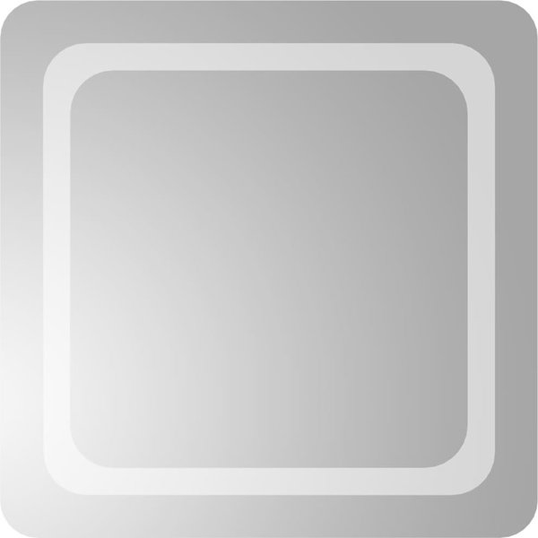 vidaXL Καθρέφτης μπάνιου με LED, 50x50 cm