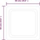 vidaXL Καθρέφτης μπάνιου με LED, 50x50 cm