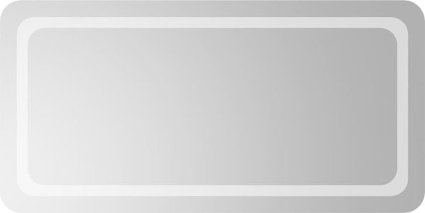 Καθρέφτης μπάνιου με LED, 100x50 cm