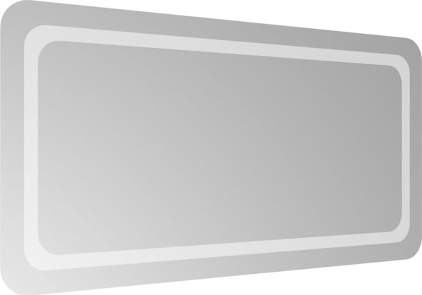 Καθρέφτης μπάνιου με LED, 100x50 cm