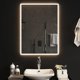 vidaXL Lustro lazienkowe z LED, 60x80 cm