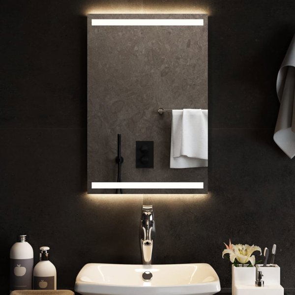 vidaXL Καθρεφτης μπάνιου με LED, 40x60 εκ.