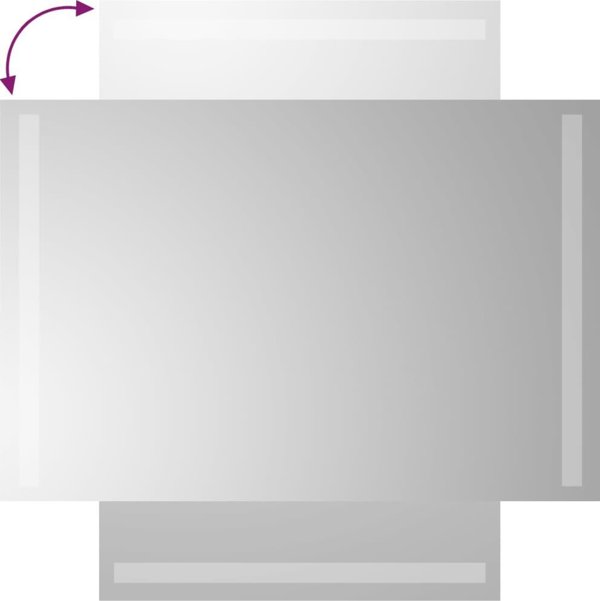 vidaXL Καθρεφτης μπάνιου με LED, 40x60 εκ.