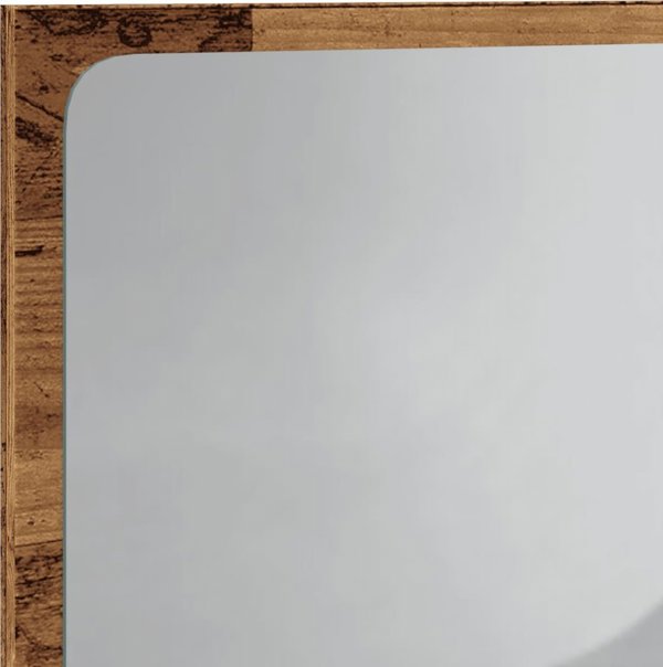 vidaXL Καθρέπτης μπάνιου με LED δρυς artisan 60x8,5x38 εκ