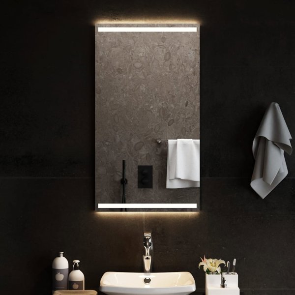 vidaXL Καθρέπτης μπάνιου με LED, 50x90 cm