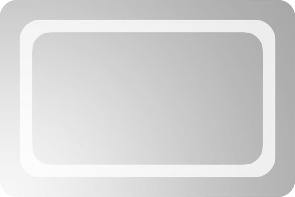 vidaXL Καθρέφτης μπάνιου με LED, 60x40 cm
