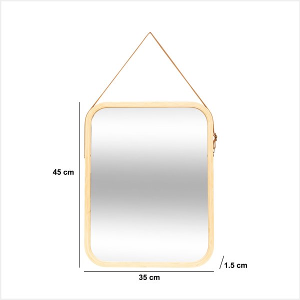 Καθρέφτης Μπάνιου LOFT 35x45 cm με Ραφή