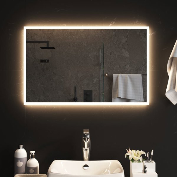 Lustro vidaXL με LED, 80x50 cm
