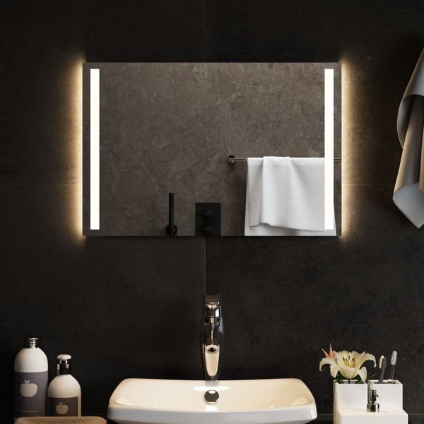 Lustro vidaXL Lustro lazienkowe z LED, 60x40 cm