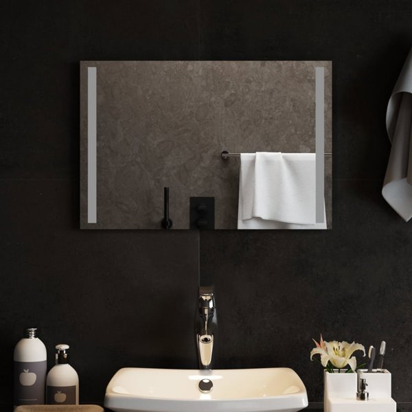Lustro vidaXL Lustro lazienkowe z LED, 60x40 cm