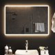 Lustro vidaXL με LED, 90x60 cm