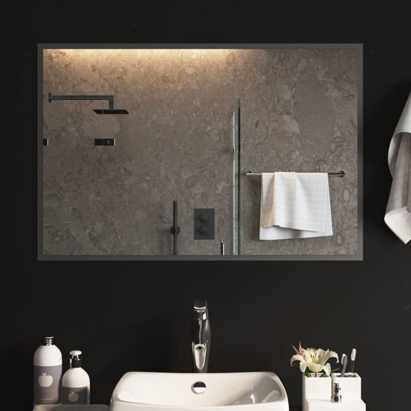 Lustro vidaXL με LED, 90x60 cm