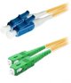 Lynx CS Duplexní patch kabel SM 9/125, OS2, LC(PC)-SC(APC), LS0H, 1m