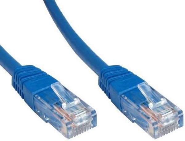 Lynx CS Patchcord, Cat6, UTP, 0.5m, niebieski (PK-UTP6-005-BLU)