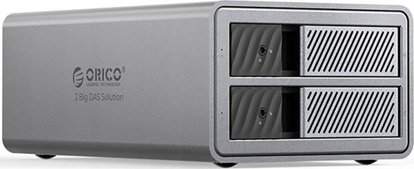 Macierz dyskowa na 2 dyski RAID 2,5"/3.5" SATA HDD/SSD - szara