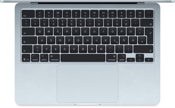 MacBook Air 13" M4 Sky Blue/M4-10C-CPU,10C-GPU/32GB/512GB SSD/BKey-ID-Deutsch/35W Dual USB-C Power