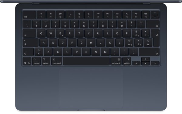 MacBook Air 13" M4 Midnight/M4-10C-CPU,8C-GPU/16GB/256GB SSD/BKey-ID-Deutsch/70W USB-C Power