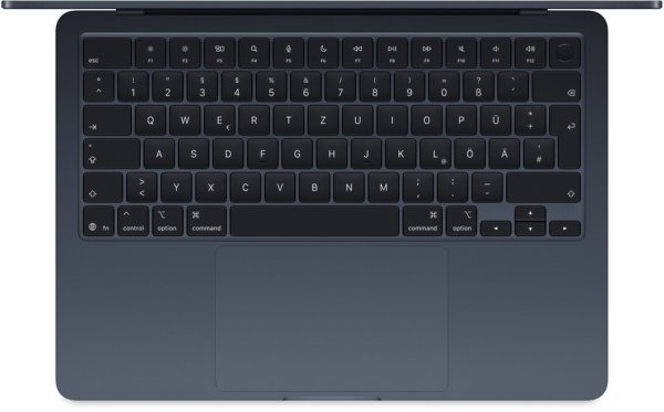 MacBook Air 13" M4 Midnight/M4-10C-CPU,10C-GPU/16GB/1TB SSD/BKey-ID-Deutsch/70W USB-C Power