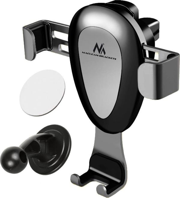 Maclean MC-324 Βάση Στηρίγματος Αυτοκινήτου για Smartphone, Gravity Σύστημα Αυτόματης Σύσφιξης, Τοποθέτηση σε Αεραγωγό
