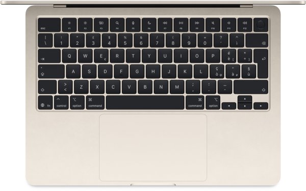 MacBook Air 13" M4 Starlight/M4-10C-CPU,8C-GPU/16GB/256GB SSD/BKey-ID-Franzosisch/30W USB-C Power