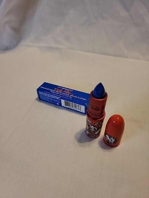 MAC Viva Glam X Keith Haring Κραγιόν, Κρεμώδης Υφή, Canal Blue, 3g