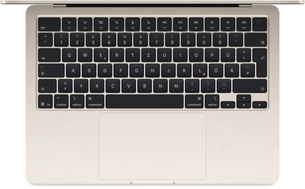 MacBook Air 13" M4 Starlight/M4-10C-CPU,10C-GPU/16GB/512GB SSD/BKey-ID-Deutsch/70W USB-C Power