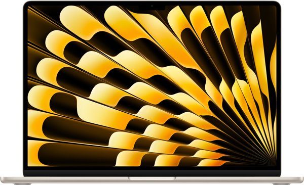 MacBook Air 15" M4 Starlight/M4-10C-CPU,10C-GPU/16GB/256GB SSD/BKey-ID-Deutsch/70W USB-C Power
