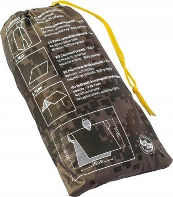 Magnum Tundra Poncho – Αδιάβροχη Κάπα Πολλαπλών Χρήσεων, 115x140cm, Πολυεστέρας