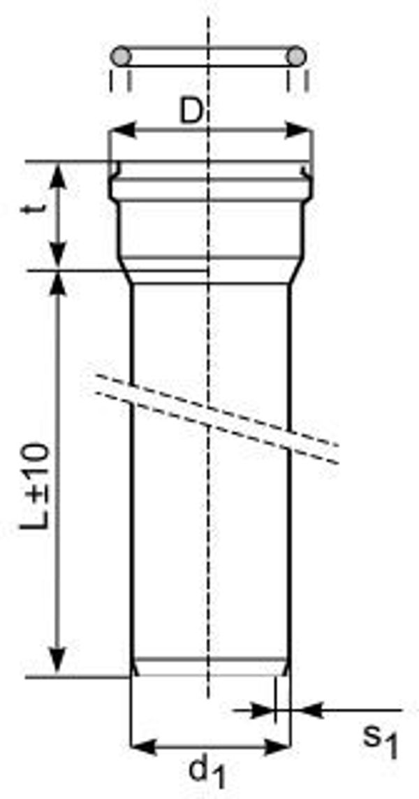 Magnaplast Rura kl. C - SN8 LITA KGEL 110x3,2 / (220028)