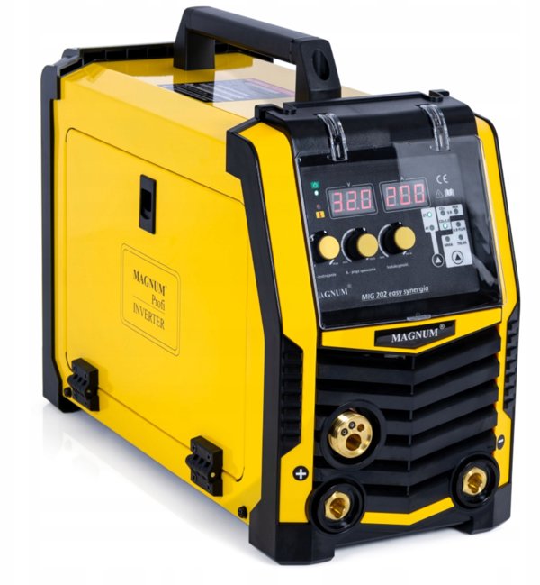 Magnum MIG-202 Easy Synergia Ημιαυτόματος Inverter Συγκολλητής, 230V, 200A, με Τσιμπίδα MB15/3 και Σετ Εξαρτημάτων