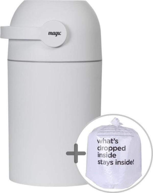 Magic Κάδος Για Πάνες, Σύστημα Συγκράτησης Οσμών, Λευκός, Για 25 Πάνες