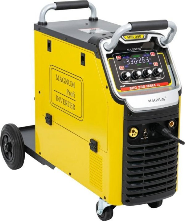 Magnum Ημιαυτόματος Συγκόλλησης Inverter MIG-330 MMAV2 IGBT 4x4, 330A/60%, 400V, MB24/5, GP50, MIT, Καλώδιο, MMA, Σωληνάκι, W16 5P