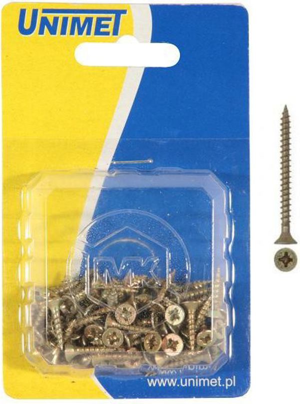 Mag-Krak wkret utwardzany do drewna i PCV 3.5x40 blister 50 szt