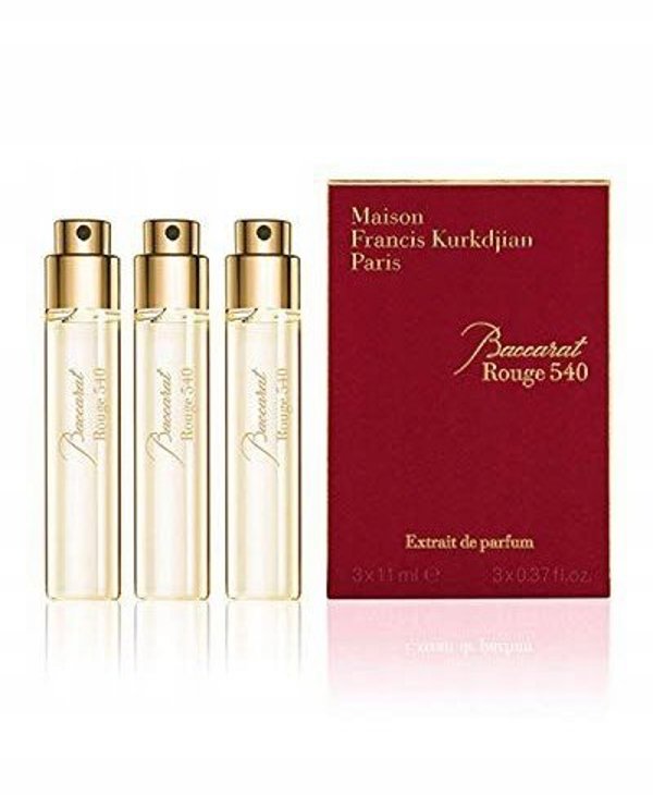 Maison Francis Kurkdjian Set Trio, Maison Francis Kurkdjian, Baccarat Rouge 540, Eau De Parfum, Unisex, Refill, 3 pcs, 33 ml *Miniature Unisex