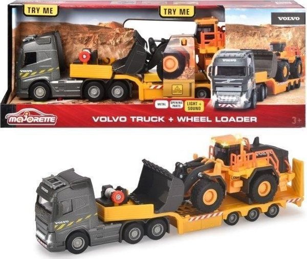 Majorette Φορτηγό και φορτωτής Volvo 35cm