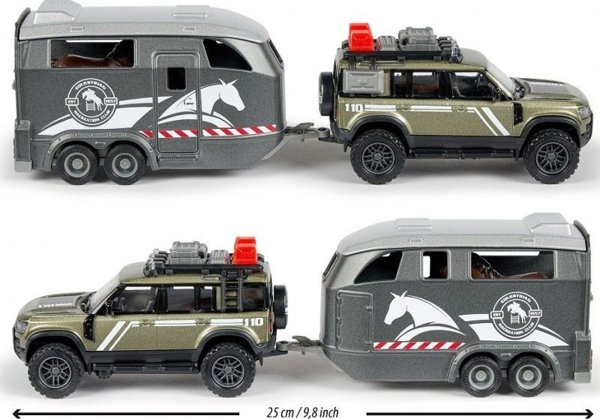 Majorette Grand Land Rover Σετ Μεταφοράς Αλόγου Με Φως & Ήχο 25cm