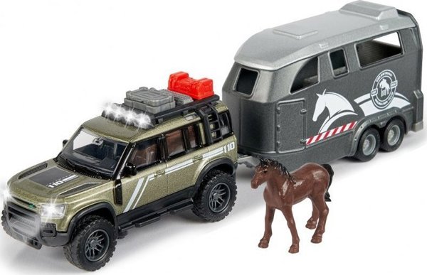 Majorette Grand Land Rover Σετ Μεταφοράς Αλόγου Με Φως & Ήχο 25cm