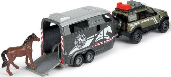 Majorette Grand Land Rover Σετ Μεταφοράς Αλόγου Με Φως & Ήχο 25cm