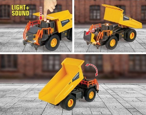 Majorette Grand Dump Φορτηγό Volvo R45D 20cm με Ήχο & Φως