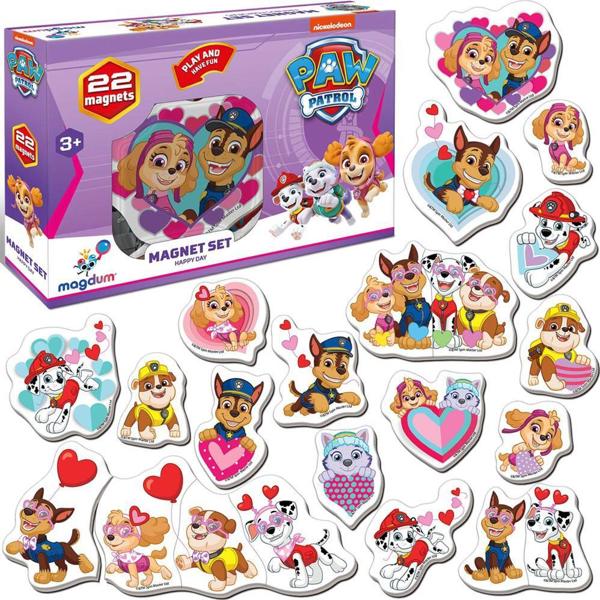 Maksik Σετ Μαγνήτες Ψυγείου Paw Patrol Happy Day, 22 Τεμάχια, Πολύχρωμα, Για Παιδιά 3+ Ετών