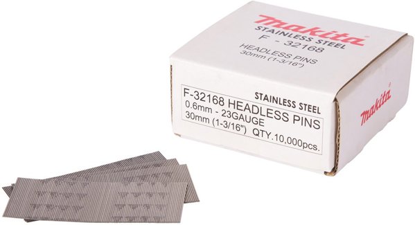 Makita Pins  0,6 x 30mm Inox F-32168  10000 pcs