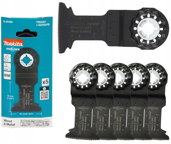 MAKITA MT Λεπίδα για βαθύ κόψιμο BIM 45mm x 45mm 14δ/C TMA088 /5 τεμ.