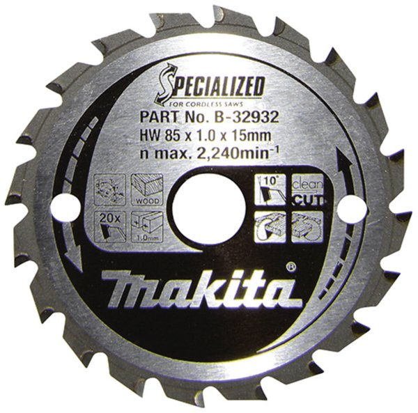 Λεπίδα δίσκου πριονιού Makita 8,5 cm
